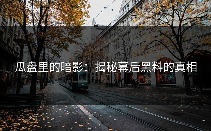 瓜盘里的暗影：揭秘幕后黑料的真相